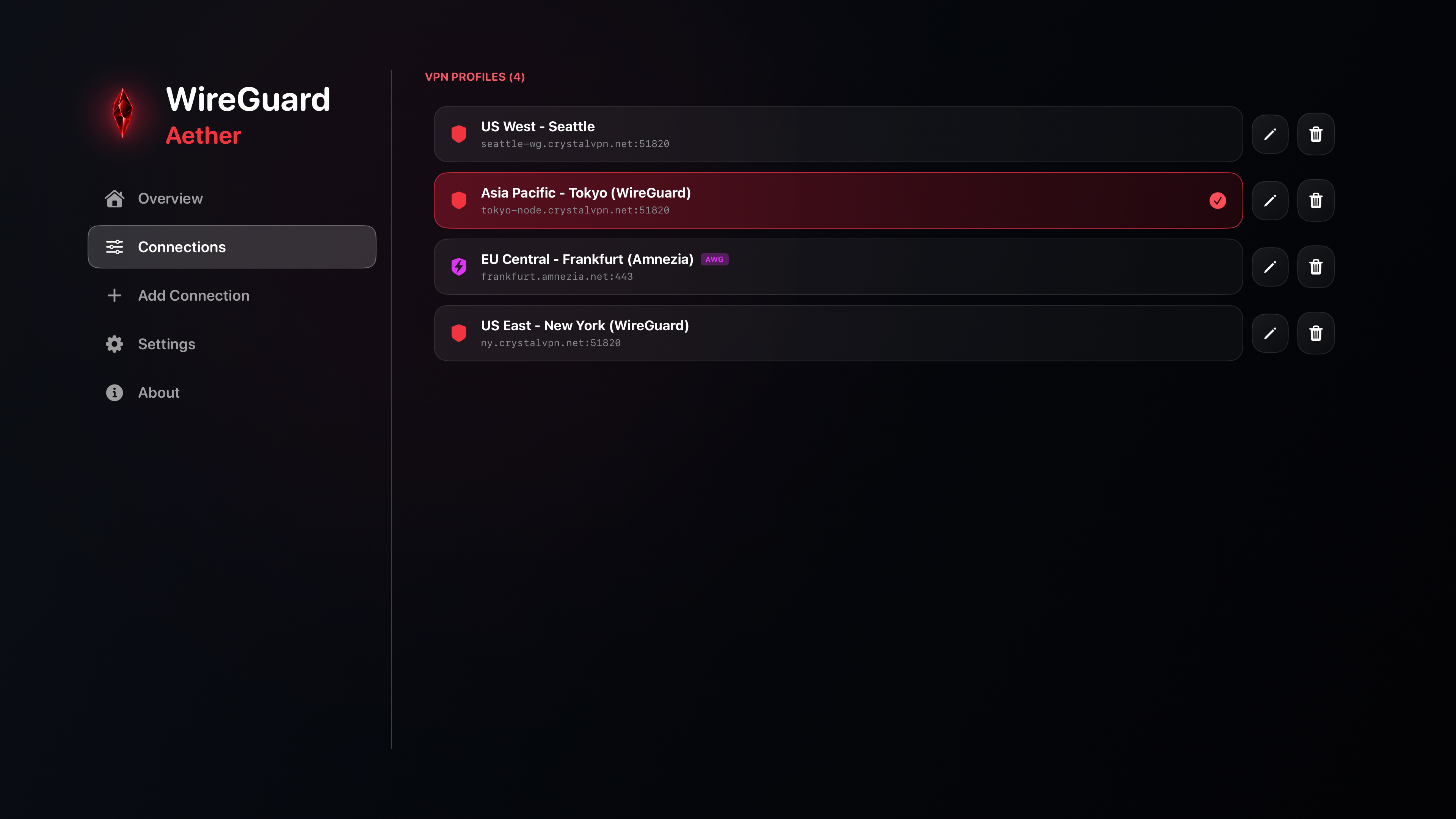 WireGuard tvOS VPN Profiles
